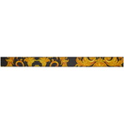 Versace Jeans Couture Black Saffiano Barocco Belt