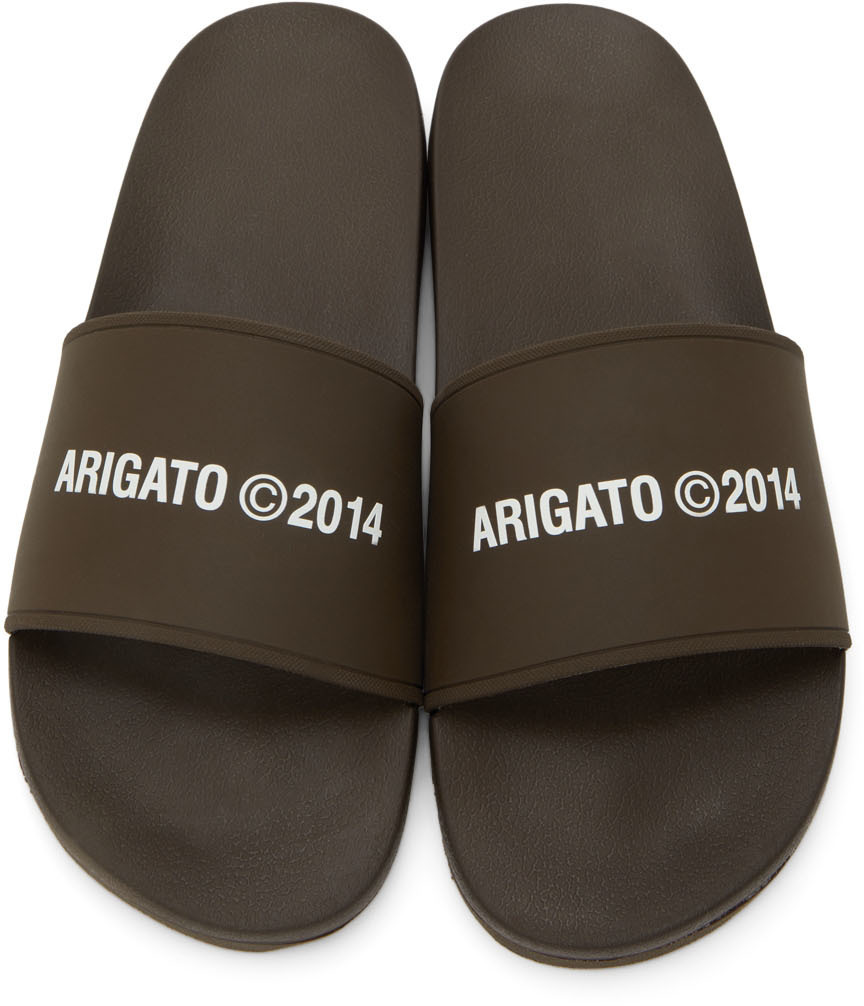 Axel Arigato Brown Pool Slides