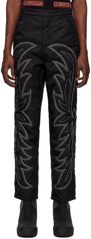Photo: Bally Black Embroidered Trousers