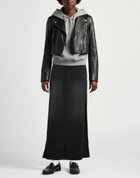 Mother Womens Denim skirt in Black