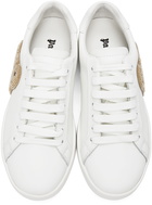 Palm Angels White Teddy Bear Tennis Sneakers