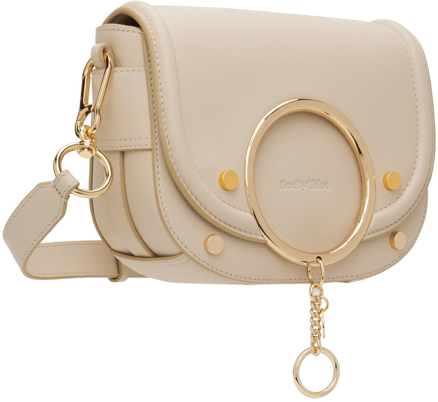 See by Chloé Beige Mara Medium Crossbody Bag