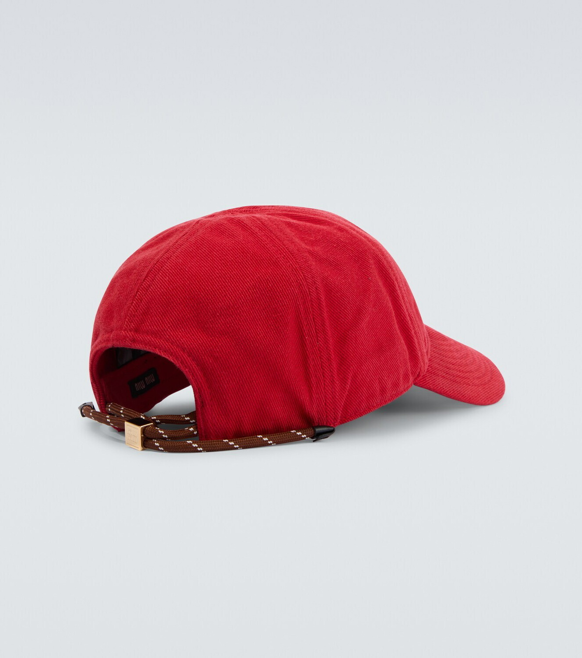 Miu Miu Logo denim baseball cap