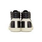 Rick Owens Black and Off-White Geothrasher High-Top Sneakers