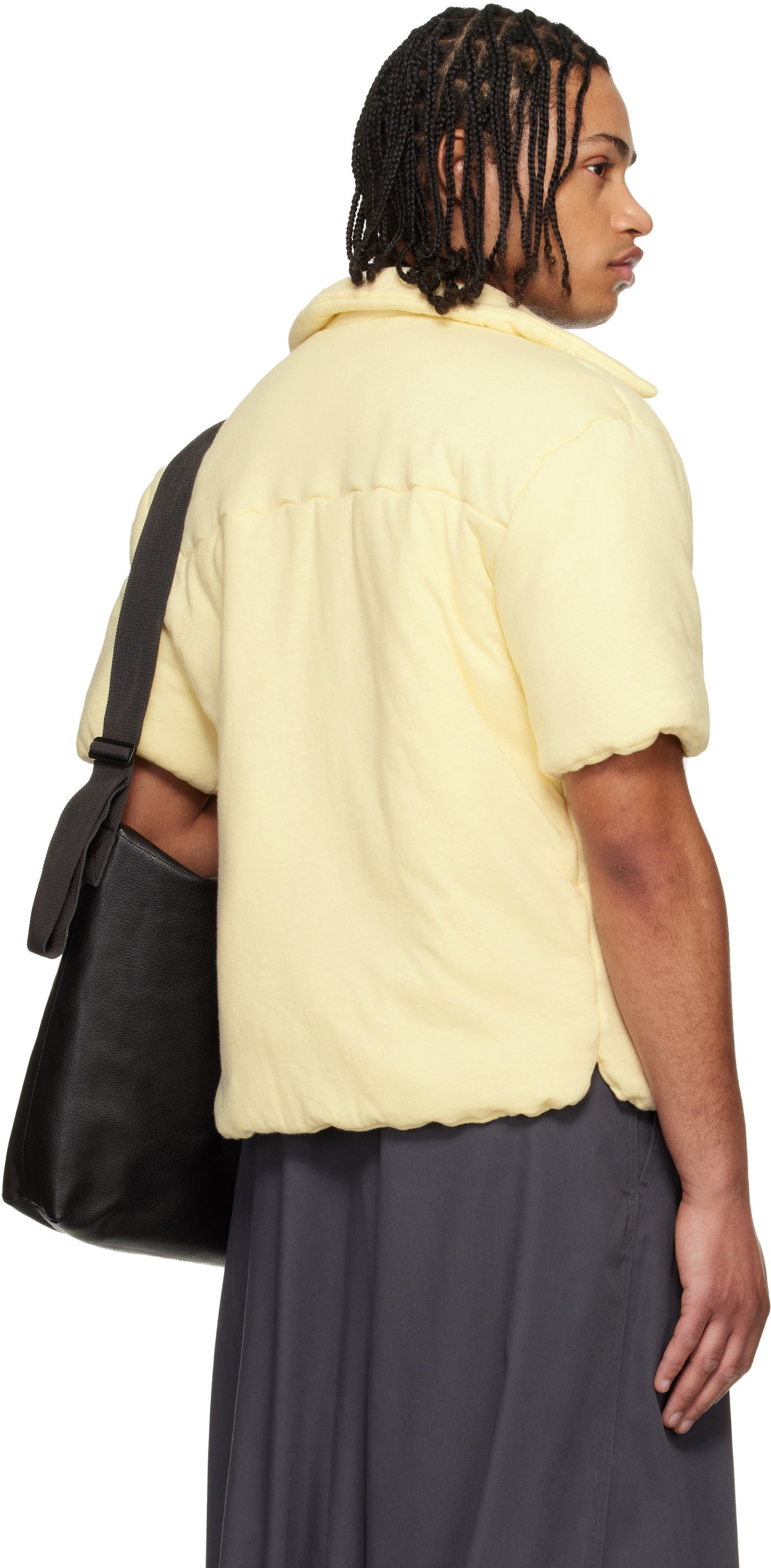 LU'U DAN Off-White Wadded Shift Shirt