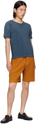 HOMME PLISSÉ ISSEY MIYAKE Orange Colorful Pleats Shorts