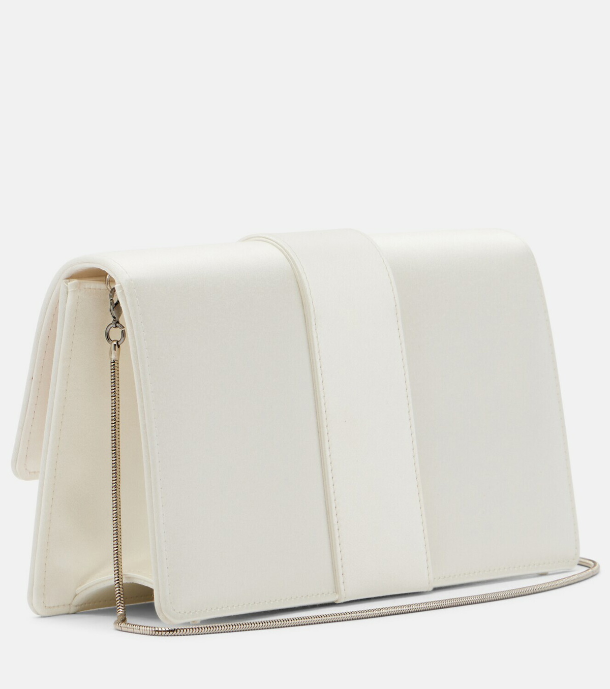Manolo Blahnik Maycapjou embellished satin clutch