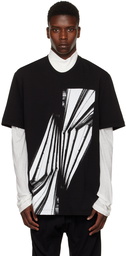 Julius Black Printed T-Shirt