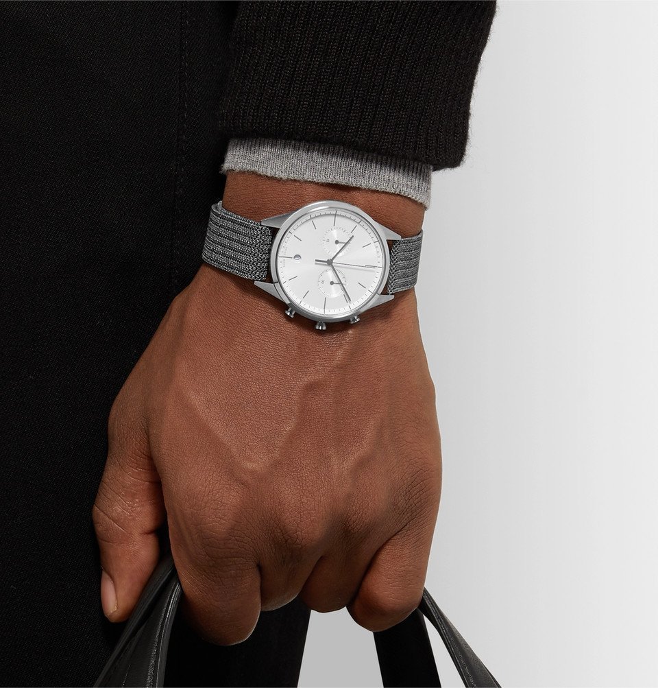 Uniform Wares - C39 Chronograph Polished Steel Watch - White