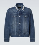 Simone Rocha Embellished cropped denim jacket