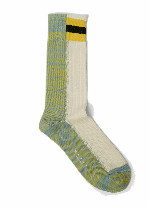 Photo: Colour Block Socks in Beige