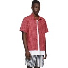 Solid and Striped Red and Purple Squiggle The Cabana Shirt