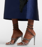 Rene Caovilla Cleo embellished satin sandals