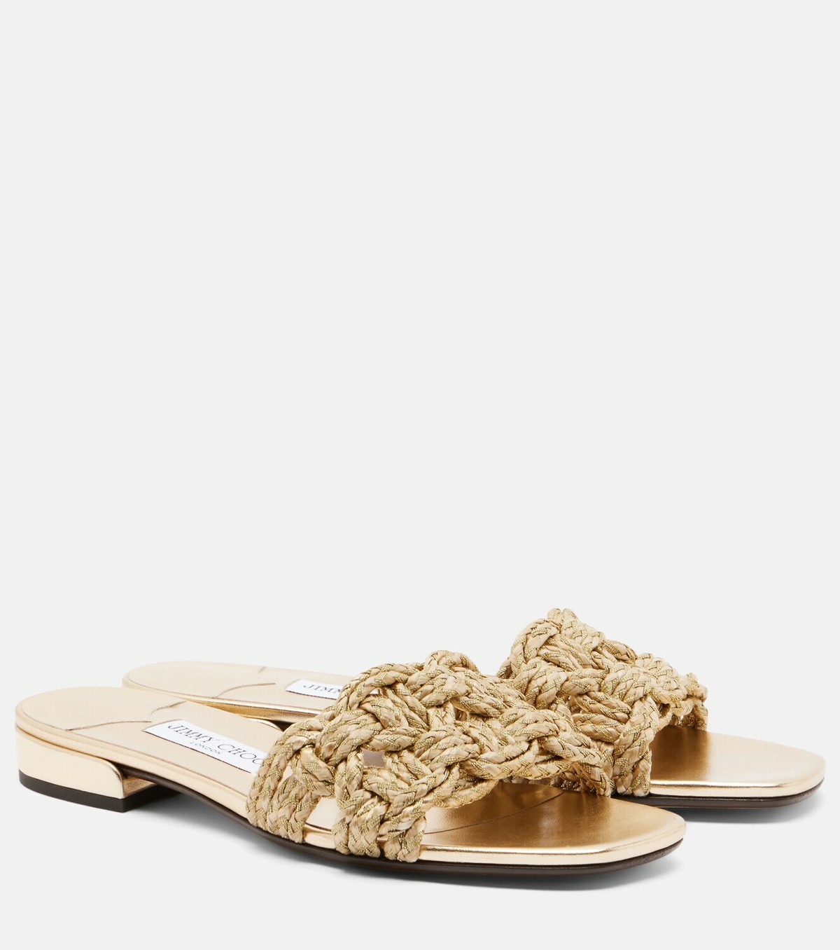 Jimmy Choo Chara woven slides