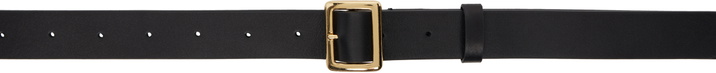 Photo: AURALEE Black Leather Square Buckle Belt