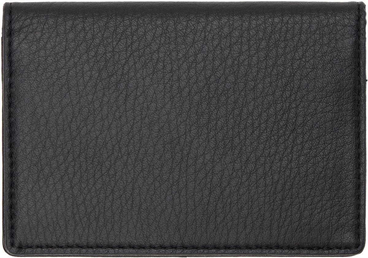 YOHJI YAMAMOTO Black Leather Card Holder