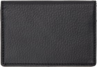 YOHJI YAMAMOTO Black Leather Card Holder