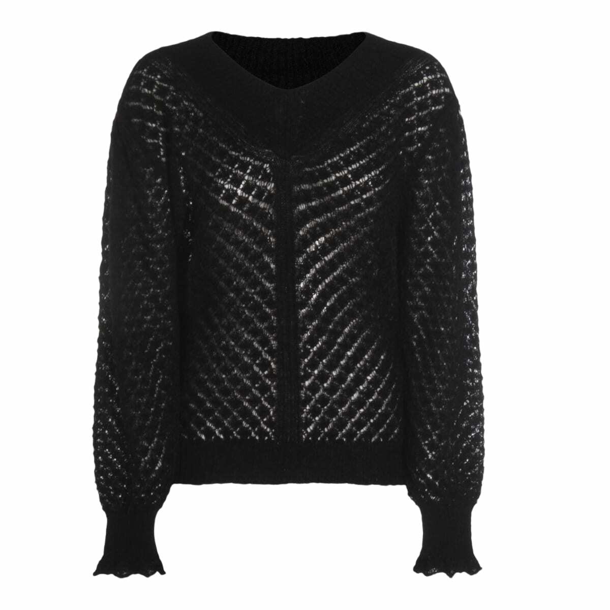 TwinSet Black Wool Knitwear