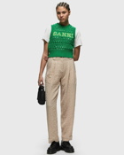 Ganni Cotton Rope Short Vest Green - Womens - Vests