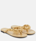 Bottega Veneta - Dot leather thong sandals