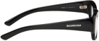 Balenciaga Black Rectangular Glasses