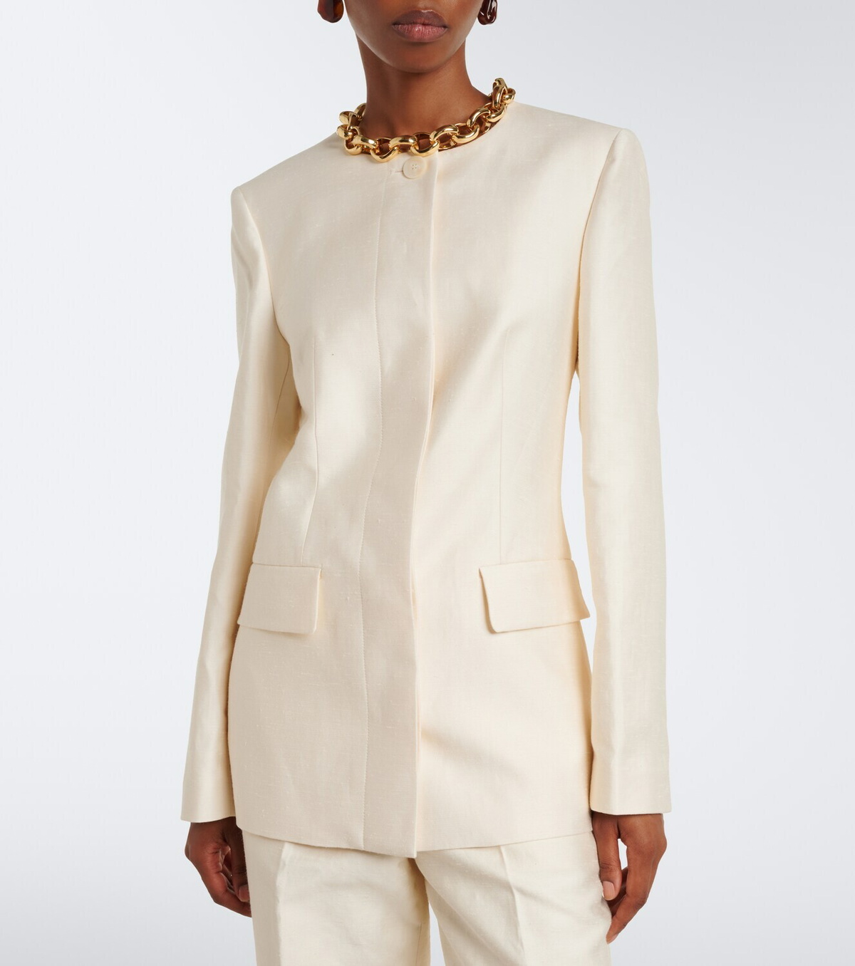 Joseph Myra cotton, linen, and silk-blend blazer