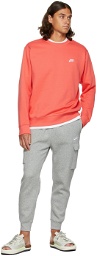 Nike Pink Fleece Sportswear Club Sweatshirt