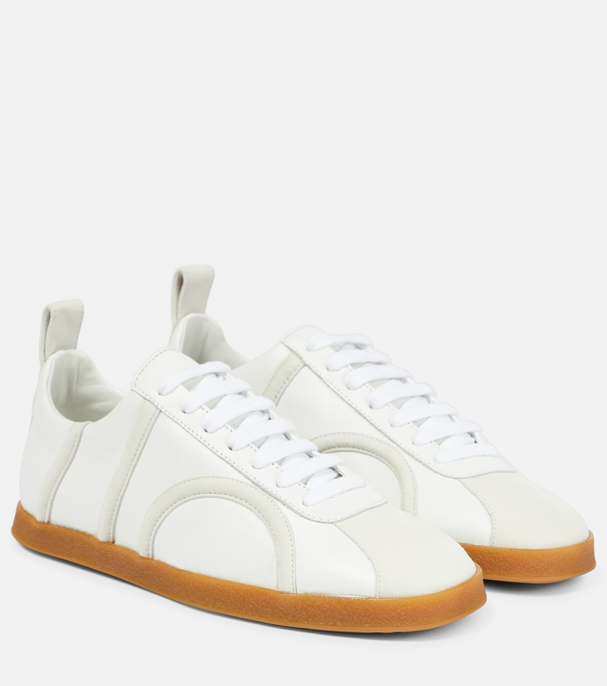 スニーカー TOTEME COTTON CANVAS SNEAKERS WITH LEATHER INSERTS COTTON CANVAS SNEAKERS WITH LEATHER INSERTS – Suit Negozi Row