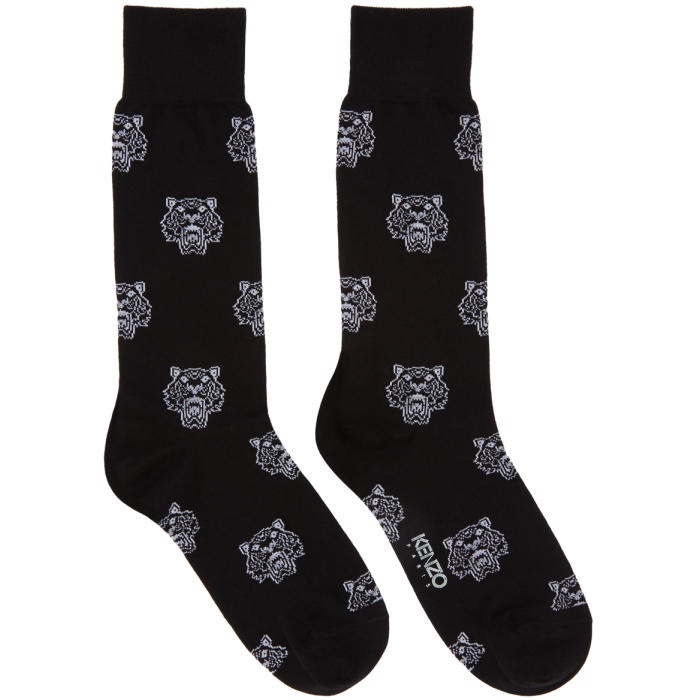 Photo: Kenzo Black Multi Tiger Socks 