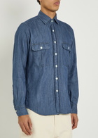 Drake's Chambray Shirt Denim