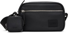 Hugo Black Faux-Leather Crossbody Bag