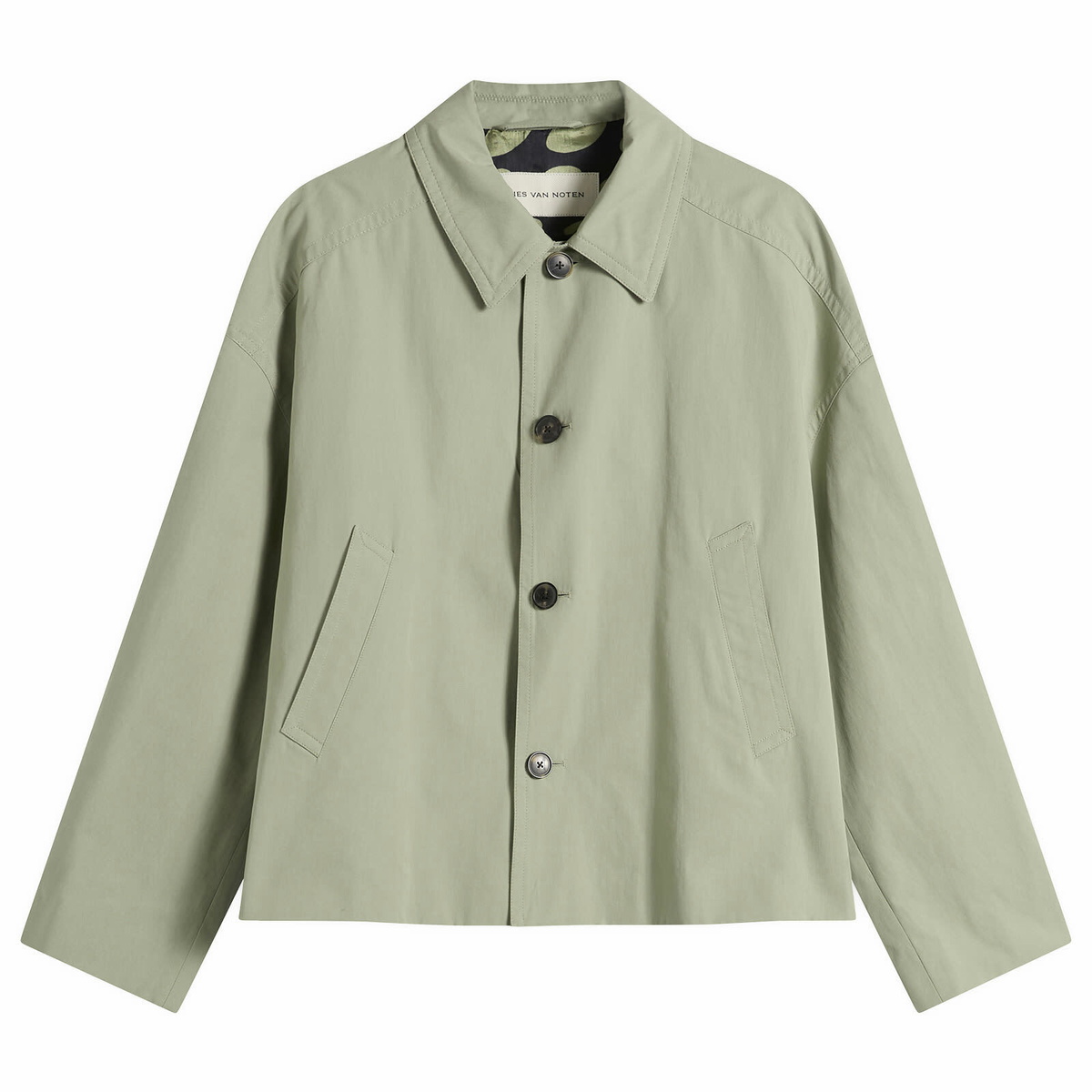 Dries Van Noten Black & Green Len Lye Edition Cotton Graphic