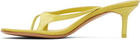 Acne Studios Yellow Beverly Kitten Lux Midsummer Heeled Sandals