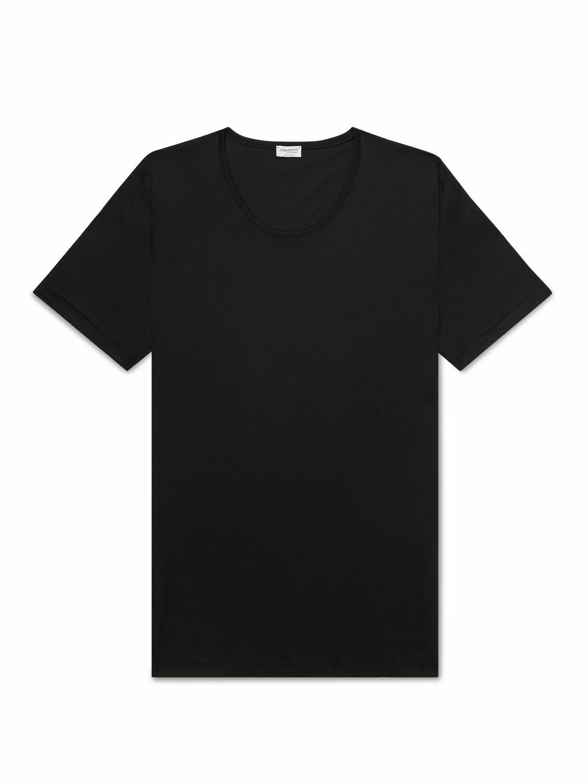 Zimmerli - Sea Island Cotton-Jersey T-Shirt - Black Zimmerli