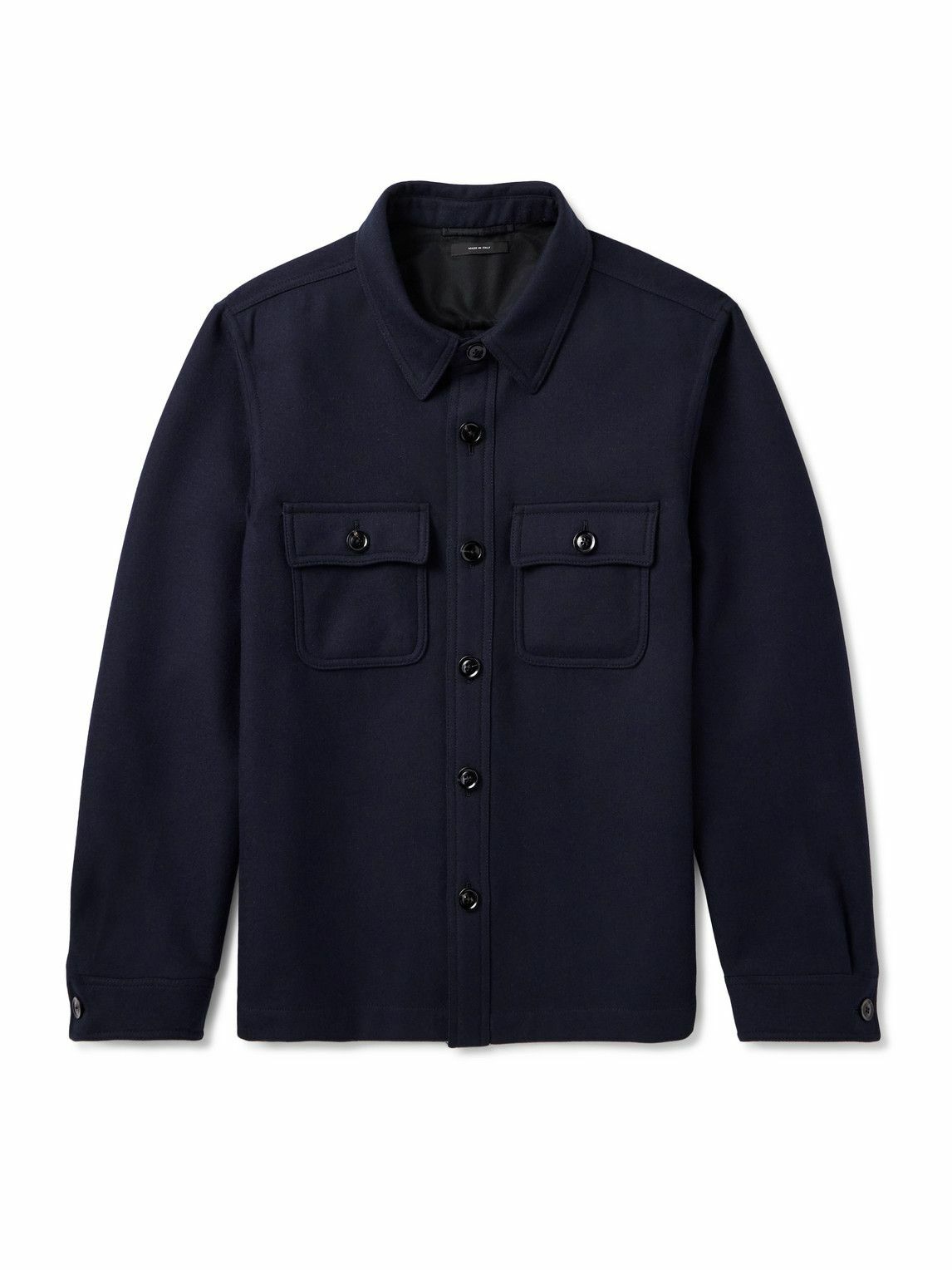 TOM FORD プルオーバーシャツ TOM FORD - Lightweight Suede Outershirt TOM FORD