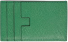 TOM FORD Green Zip Card Holder