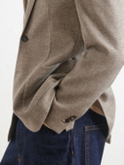 Slowear - Cotton, Wool and Cashmere- Blend Jacquard Blazer - Neutrals