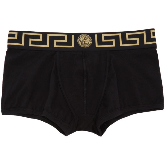Photo: Versace Underwear Two-Pack Black and White Boxer Briefs
