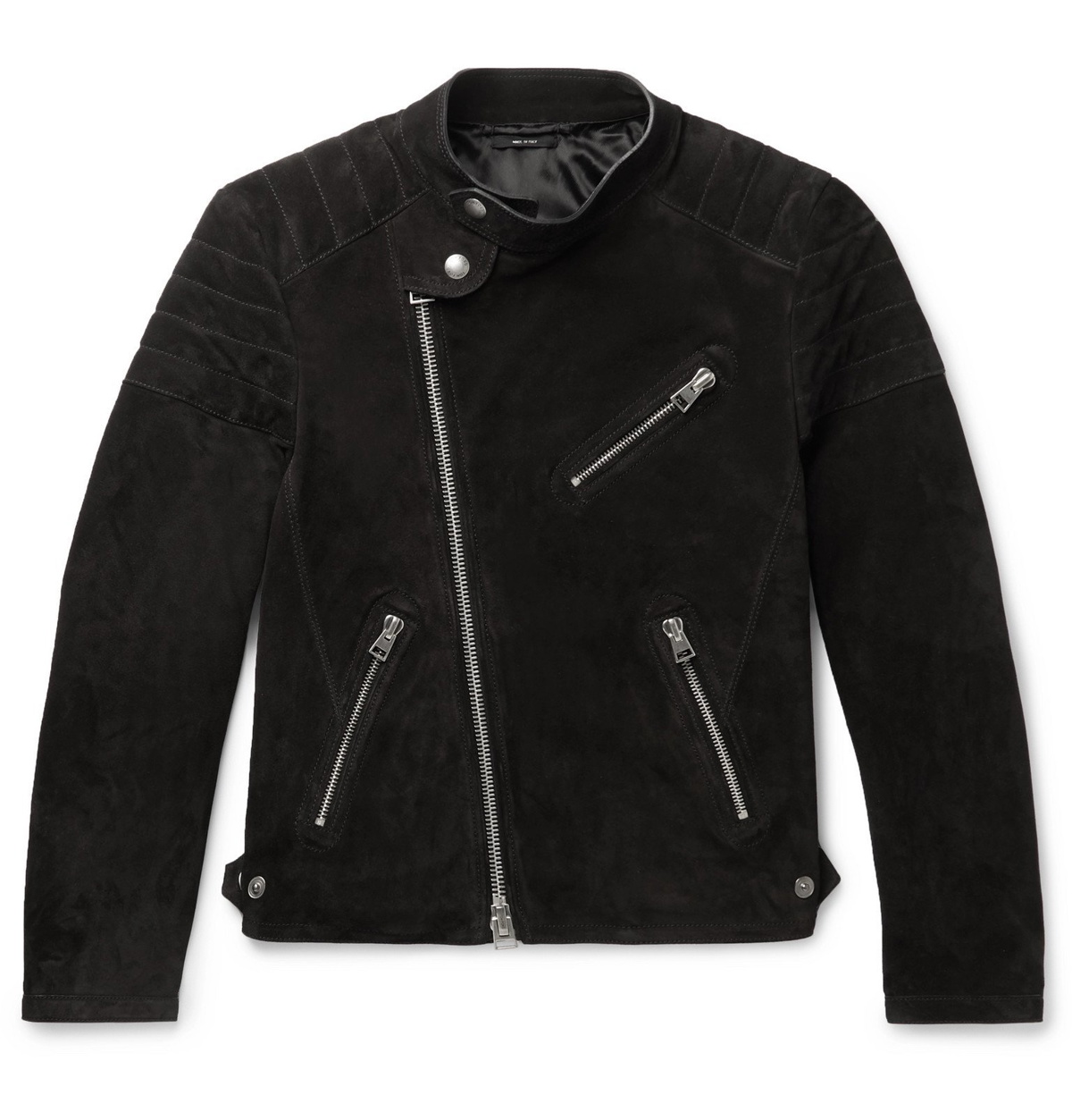 TOM FORD Slim-Fit Full-Grain Leather Biker Jacket for Men
