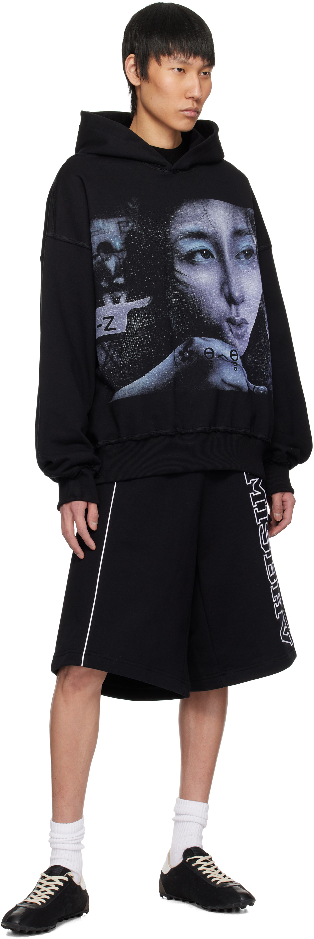 MISBHV Black Maciej Kość Edition Exposed Seam Hoodie