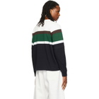 sacai Black & White Chusen-Dyed Cotton Jersey L/S T-shirt