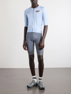 A Kind Of Guise - Basso Giro Alpino Logo-Print Mesh Cycling Jersey - Blue