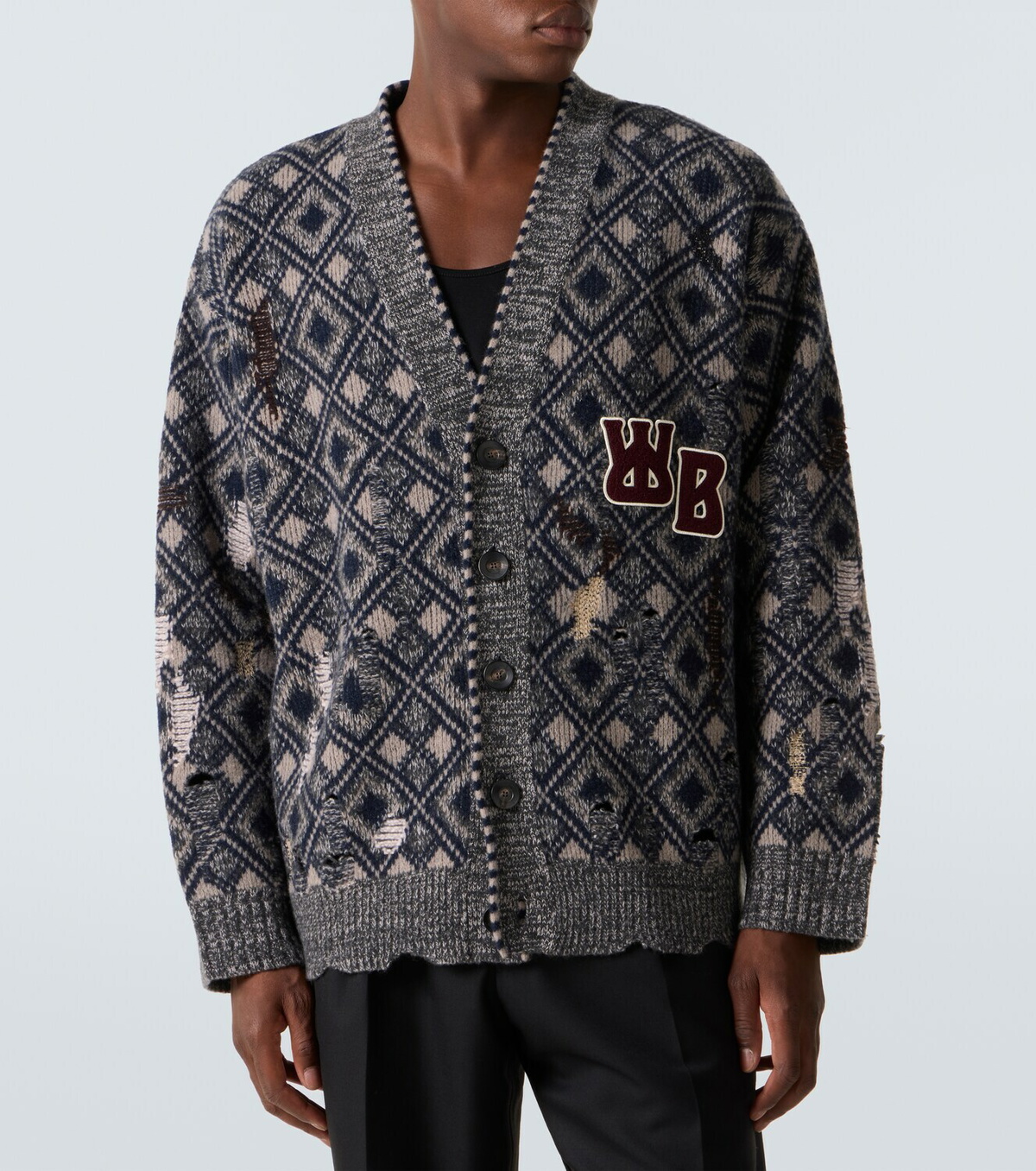 Wales Bonner Sibling oversized wool cardigan
