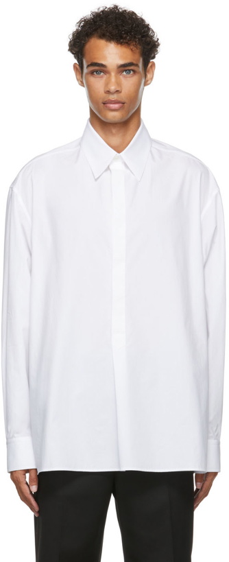 Photo: Valentino Cotton Layered Collar Shirt