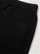 Allude - Straight-Leg Virgin Wool and Cashmere-Blend Drawstring Shorts - Black