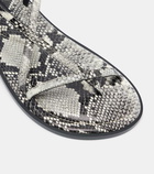 A.Emery Edna snake-effect leather sandals