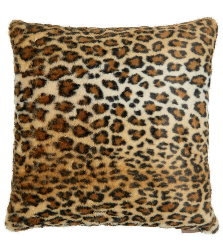 Photo: Etro - Leopard-print faux fur cushion