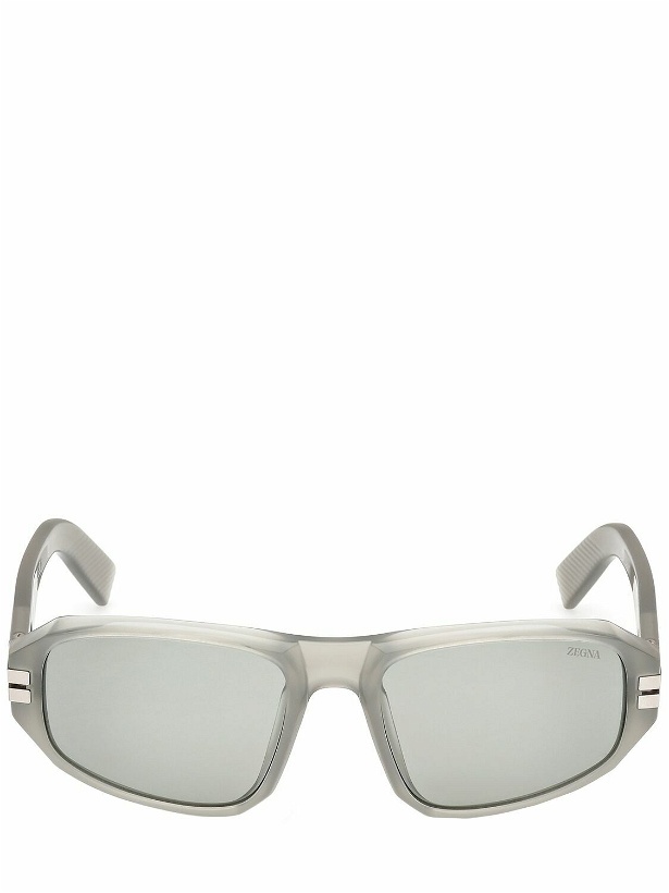 Photo: ZEGNA Squared Sunglasses with Lanyard