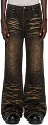 Who Decides War Black Thread Plate Jeans