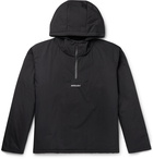 AMBUSH® - Logo-Print Padded Hooded Cotton-Blend Shell Coat - Black